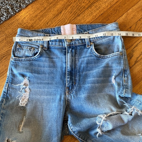 REVICE Distressed Denim Straight Leg Jeans Size 27 - Picture 8 of 12